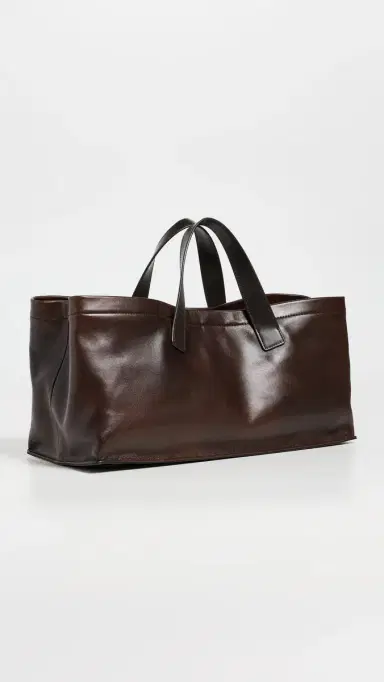 Staud Port Tote Bag Espresso Distressed One Size | Thumbnail 4 Staud Port Tote Bag Espresso Distressed One Size | Thumbnail 4