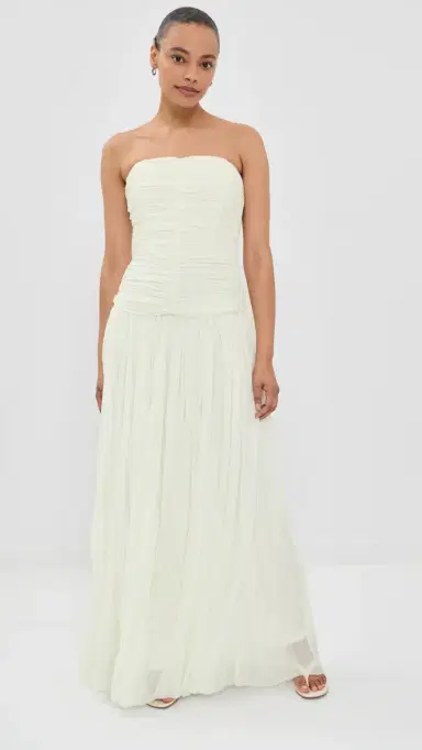 Simkhai Dani Bustier Gown With Cape Ivory 0 | Thumbnail 5 Simkhai Dani Bustier Gown With Cape Ivory 0 | Thumbnail 5