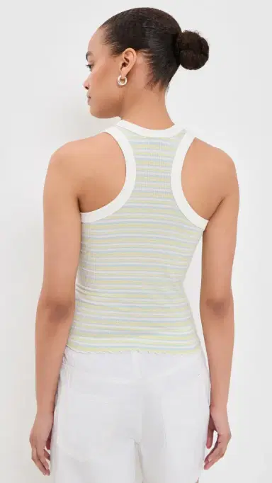DAZE Astra Racerback Tank Lemon Stripe S | Thumbnail 3