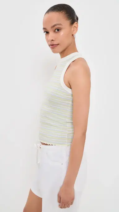 DAZE Astra Racerback Tank Lemon Stripe S | Thumbnail 4