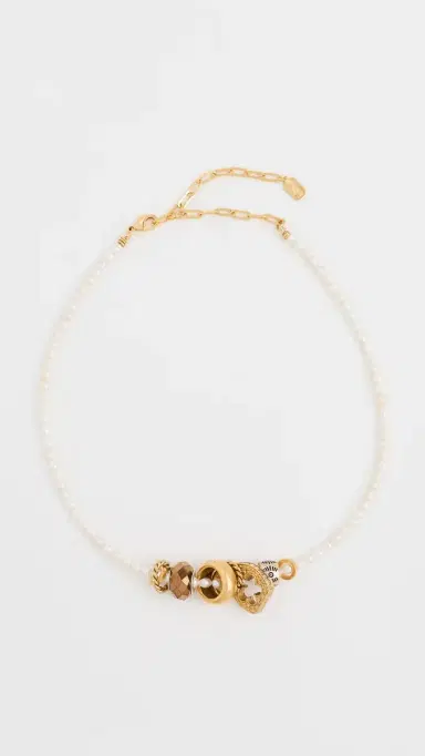 Elizabeth Cole Ines Necklace Pearl One Size | Thumbnail 2