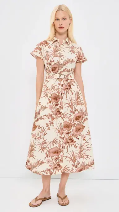 Cara Cara Sawyer Dress Paradise Camel | Thumbnail 2