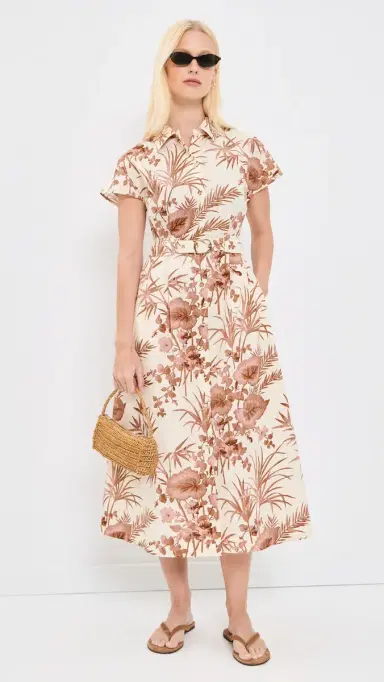 Cara Cara Sawyer Dress Paradise Camel | Thumbnail 5