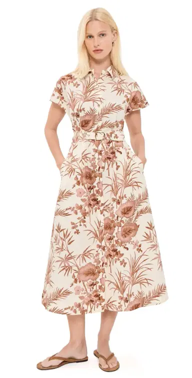 Cara Cara Sawyer Dress Paradise Camel | Thumbnail 1