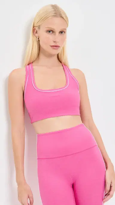 Beyond Yoga pacedye Ready Bra Luscious Pink Heather | Thumbnail 2