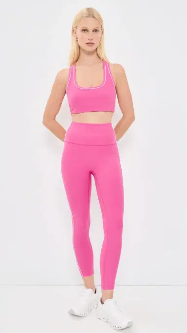 Beyond Yoga pacedye Ready Bra Luscious Pink Heather | Thumbnail 5