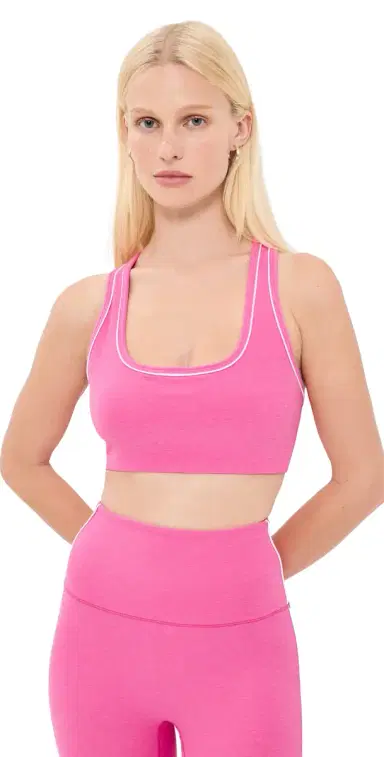 Beyond Yoga pacedye Ready Bra Luscious Pink Heather | Thumbnail 1