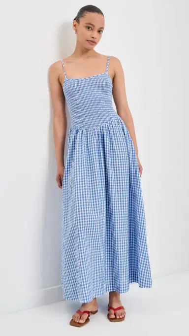 LSpace Misha Midi Dress Morning Gingham S | Thumbnail 2