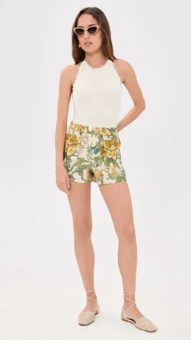 Cara Cara Xenia Linen Shorts Flora Meadow | Thumbnail 5 Cara Cara Xenia Linen Shorts Flora Meadow | Thumbnail 5