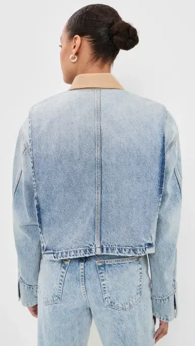 SLVRLAKE Conor Cropped Worker Jacket East eets West | Thumbnail 3 SLVRLAKE Conor Cropped Worker Jacket East eets West | Thumbnail 3