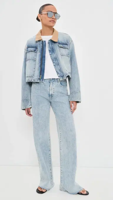 SLVRLAKE Conor Cropped Worker Jacket East eets West | Thumbnail 5 SLVRLAKE Conor Cropped Worker Jacket East eets West | Thumbnail 5