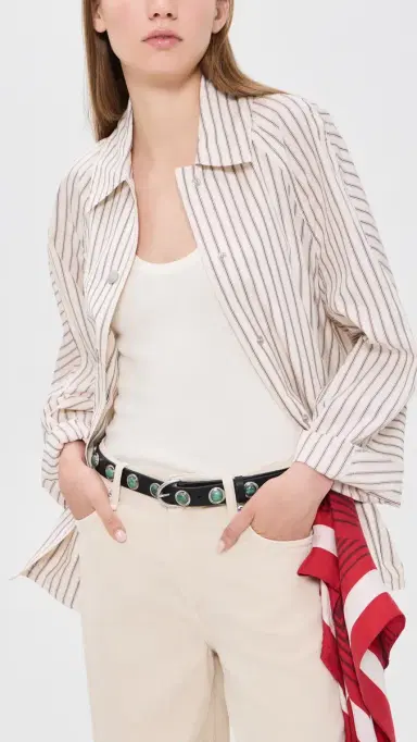 rag & bone Celia Stud Belt Black | Thumbnail 3