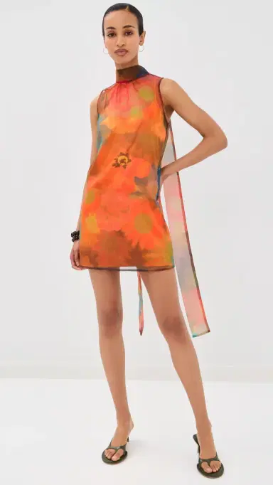 Staud Albee Mini Dress Superbloom | Thumbnail 2