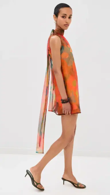 Staud Albee Mini Dress Superbloom | Thumbnail 4