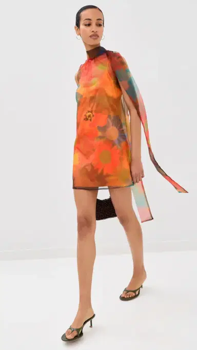 Staud Albee Mini Dress Superbloom | Thumbnail 5
