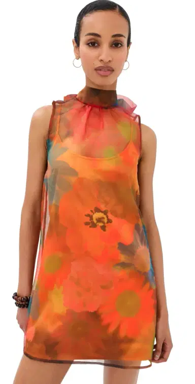 Staud Albee Mini Dress Superbloom | Thumbnail 1