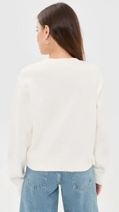 LoveShackFancy Ty Flag Pullover Ivory Dreams L | Thumbnail 3