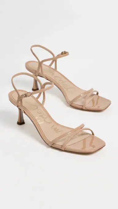 Sam Edelman Presley Strappy Kitten Heels Sienna Tan 9 | Thumbnail 5