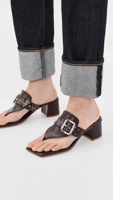 INTENTIONALLY BLANK Wynona Sandals Maroon 37 | Thumbnail 3