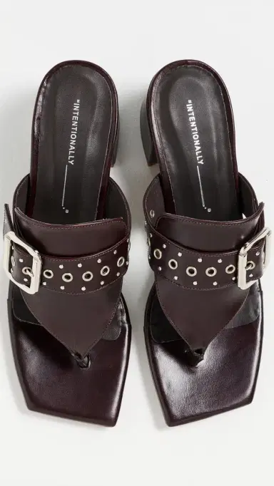 INTENTIONALLY BLANK Wynona Sandals Maroon 37 | Thumbnail 5