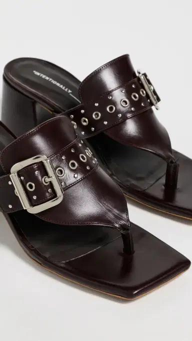 INTENTIONALLY BLANK Wynona Sandals Maroon 37 | Thumbnail 6