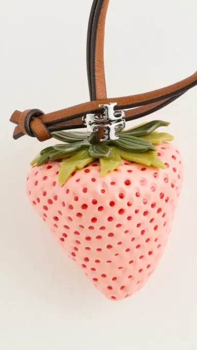 Tory Burch Strawberry Keychain Sweet Pink/Minium One Size | Thumbnail 3