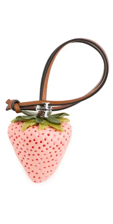 Tory Burch Strawberry Keychain Sweet Pink/Minium One Size | Thumbnail 1