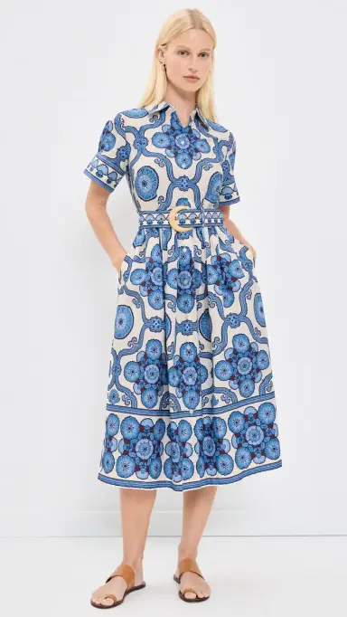 Cara Cara Malena Dress Mod Floral Blue 2 | Thumbnail 2 Cara Cara Malena Dress Mod Floral Blue 2 | Thumbnail 2