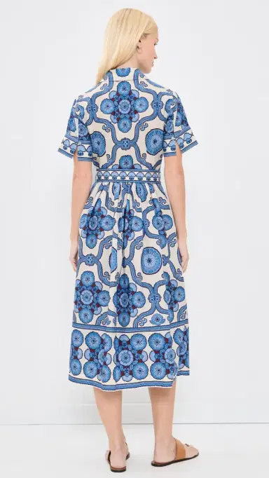 Cara Cara Malena Dress Mod Floral Blue 2 | Thumbnail 3 Cara Cara Malena Dress Mod Floral Blue 2 | Thumbnail 3