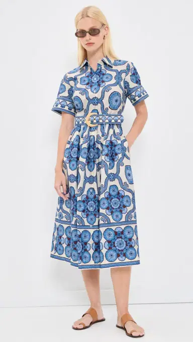 Cara Cara Malena Dress Mod Floral Blue 2 | Thumbnail 5 Cara Cara Malena Dress Mod Floral Blue 2 | Thumbnail 5