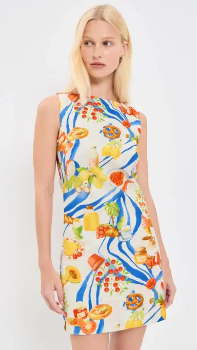 Moon River Shift Mini Dress White ulti | Thumbnail 2