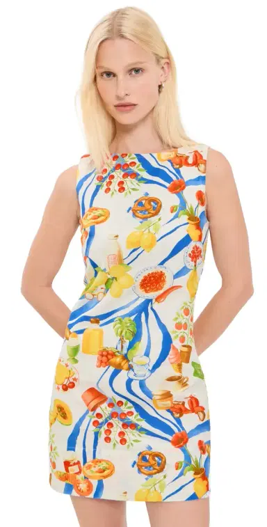 Moon River Shift Mini Dress White ulti | Thumbnail 1