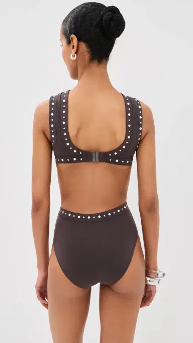 Staud Dolce One Piece Espresso Studs S | Thumbnail 3 Staud Dolce One Piece Espresso Studs S | Thumbnail 3