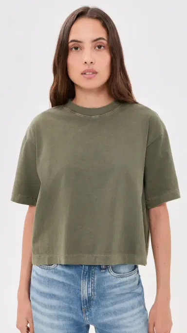 Madewell The Boxy Crop Tee Faded Ivy | Thumbnail 2 Madewell The Boxy Crop Tee Faded Ivy | Thumbnail 2
