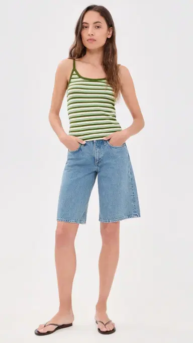Joe's Jeans The Cami Fern/Pesto Stripe | Thumbnail 5