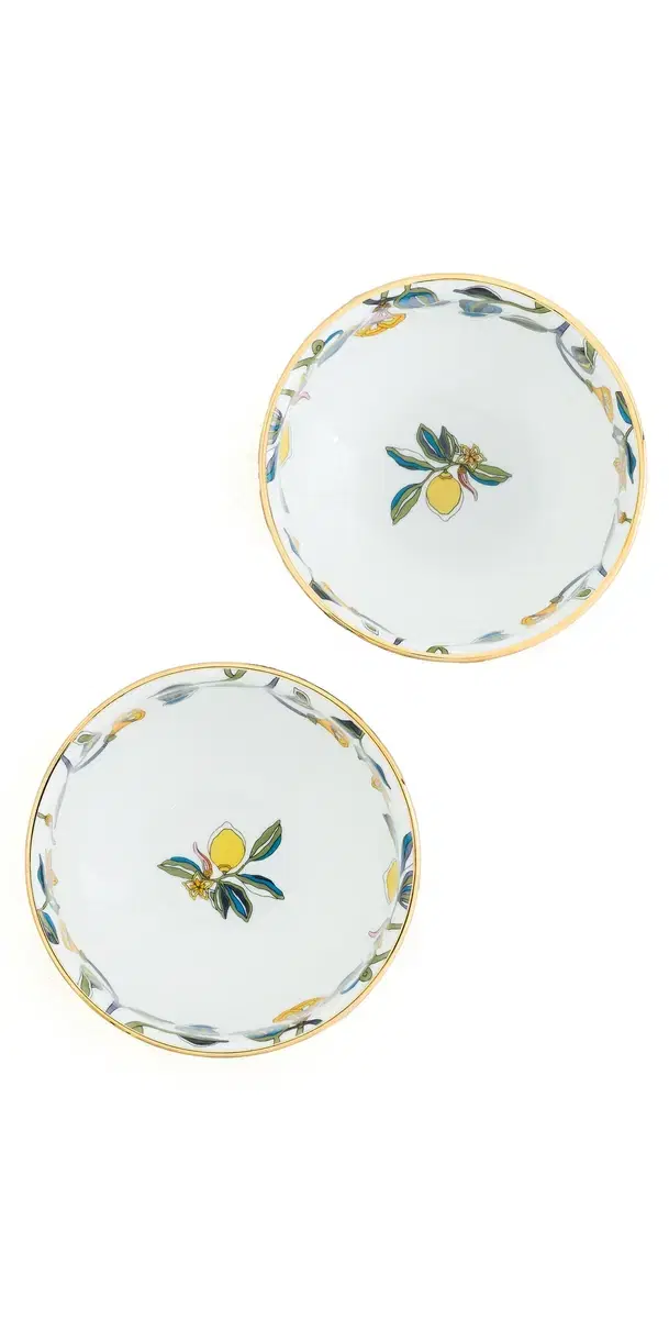 La DoubleJ Snack Bowl Set of 2 Borboni White (Fiesole) One Size