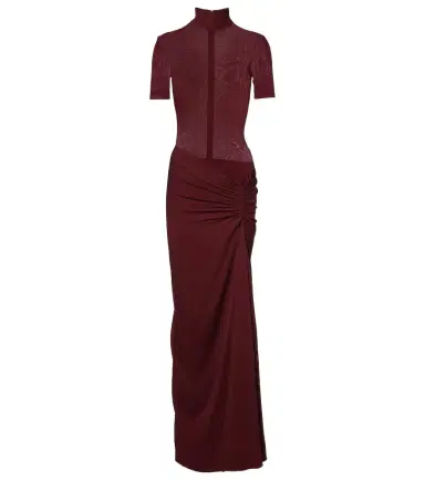 Christopher Esber Gathered ribbed-knit gown | Thumbnail 1 Christopher Esber Gathered ribbed-knit gown | Thumbnail 1