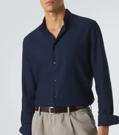 Brunello Cucinelli Striped cotton and silk shirt | Thumbnail 2 Brunello Cucinelli Striped cotton and silk shirt | Thumbnail 2