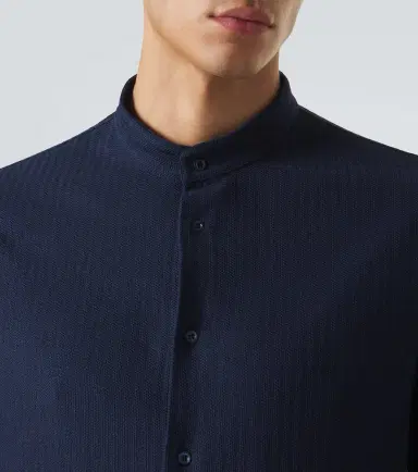 Brunello Cucinelli Striped cotton and silk shirt | Thumbnail 7 Brunello Cucinelli Striped cotton and silk shirt | Thumbnail 7
