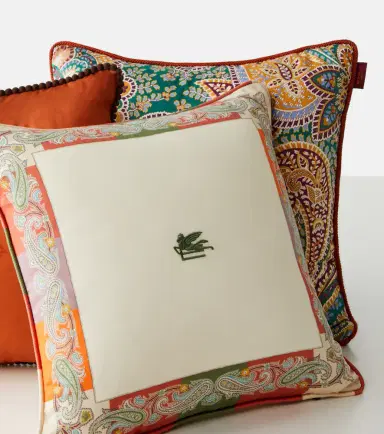 Etro Paisley cotton cushion | Thumbnail 2