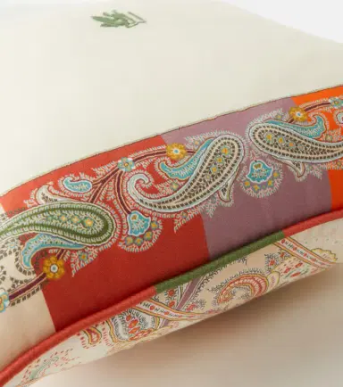 Etro Paisley cotton cushion | Thumbnail 3