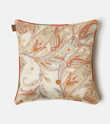 Etro Paisley cotton cushion | Thumbnail 4