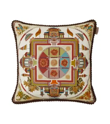 Etro Embroidered cotton cushion | Thumbnail 1