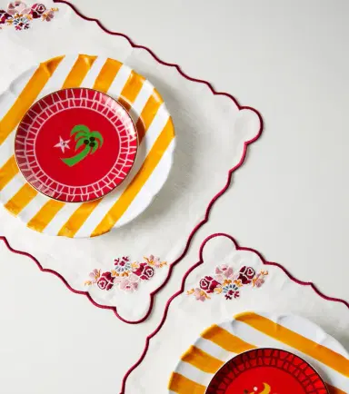 Cabana Set of 2 linen and cotton placemats | Thumbnail 3