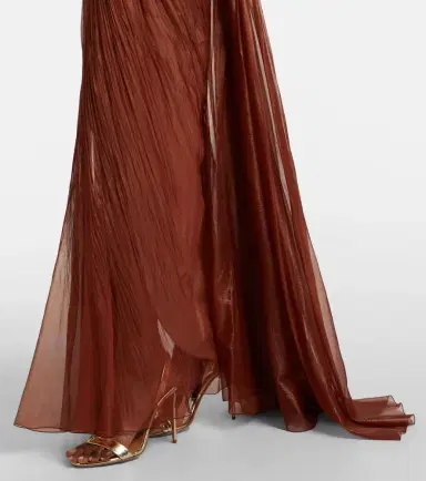 Maria Lucia Hohan Rachel draped silk muslin bustier gown | Thumbnail 5