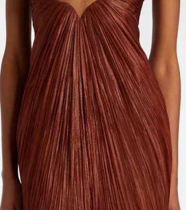 Maria Lucia Hohan Rachel draped silk muslin bustier gown | Thumbnail 6