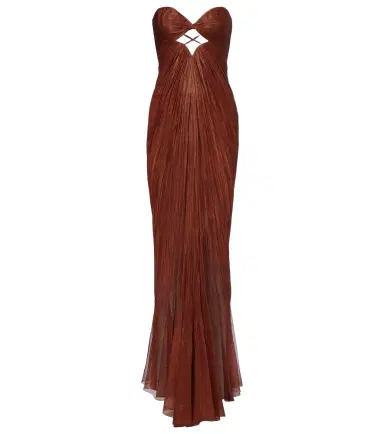 Maria Lucia Hohan Rachel draped silk muslin bustier gown | Thumbnail 1