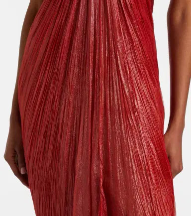 Maria Lucia Hohan Victoria pleated silk muslin bustier gown | Thumbnail 5 Maria Lucia Hohan Victoria pleated silk muslin bustier gown | Thumbnail 5