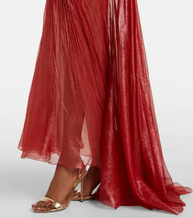 Maria Lucia Hohan Victoria pleated silk muslin bustier gown | Thumbnail 6 Maria Lucia Hohan Victoria pleated silk muslin bustier gown | Thumbnail 6