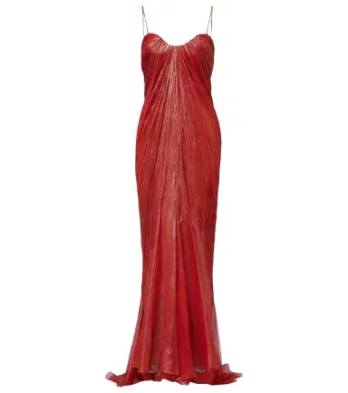 Maria Lucia Hohan Victoria pleated silk muslin bustier gown | Thumbnail 1 Maria Lucia Hohan Victoria pleated silk muslin bustier gown | Thumbnail 1